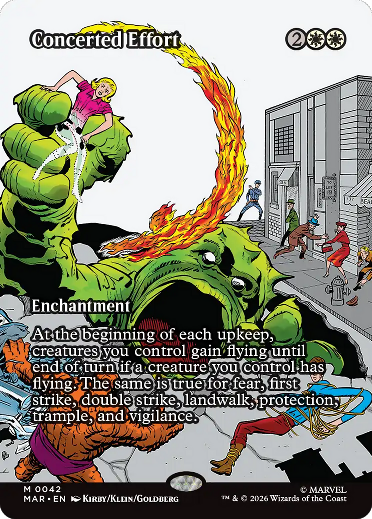 Concerted Effort - Mythic Enchantment card from Marvel Universe