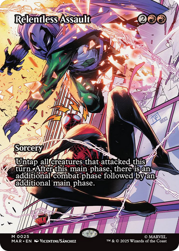Relentless Assault - Rare Sorcery card from Marvel Universe