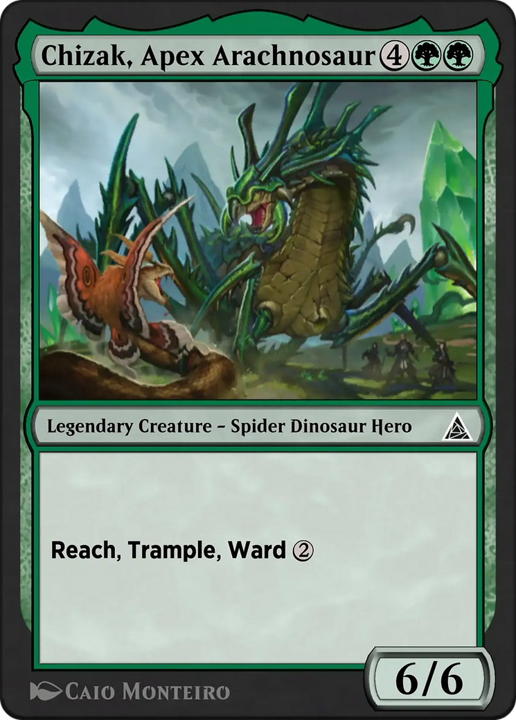 Spider-Rex, Daring Dino - Common Legendary Creature — Spider Dinosaur Hero card from Through the Omenpaths