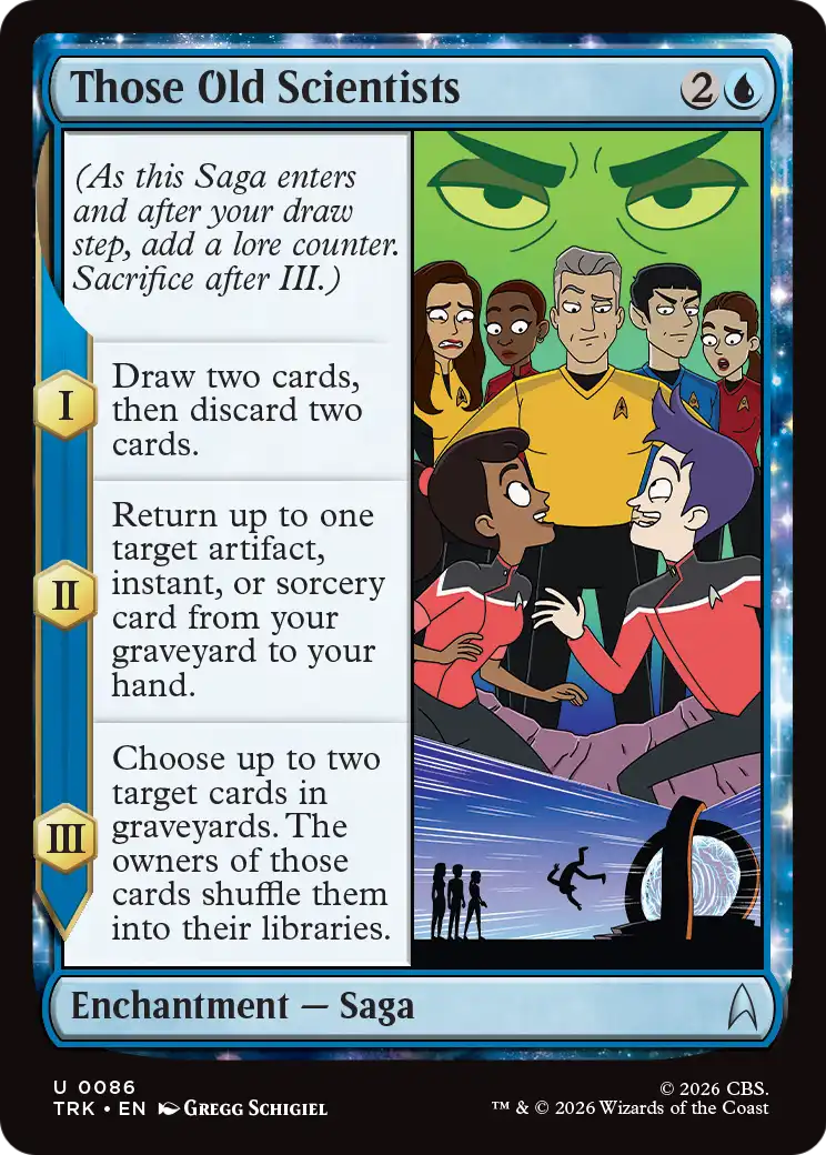 Those Old Scientists - Uncommon Enchantment — Saga card from Star Trek