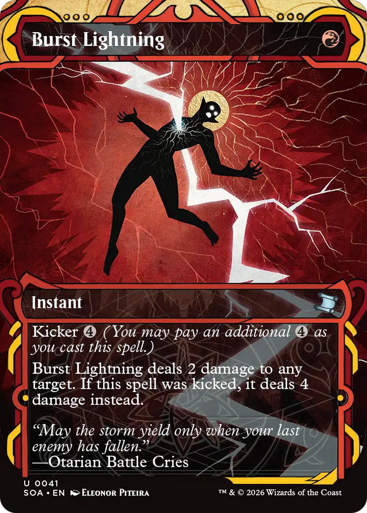 Burst Lightning - Uncommon Instant card from Secrets of Strixhaven Mystical Archive