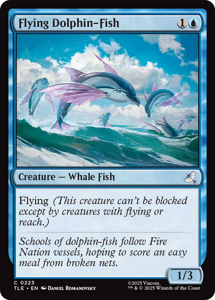 Flying Dolphin-Fish - Common Creature — Whale Fish card from Avatar: The Last Airbender Eternal