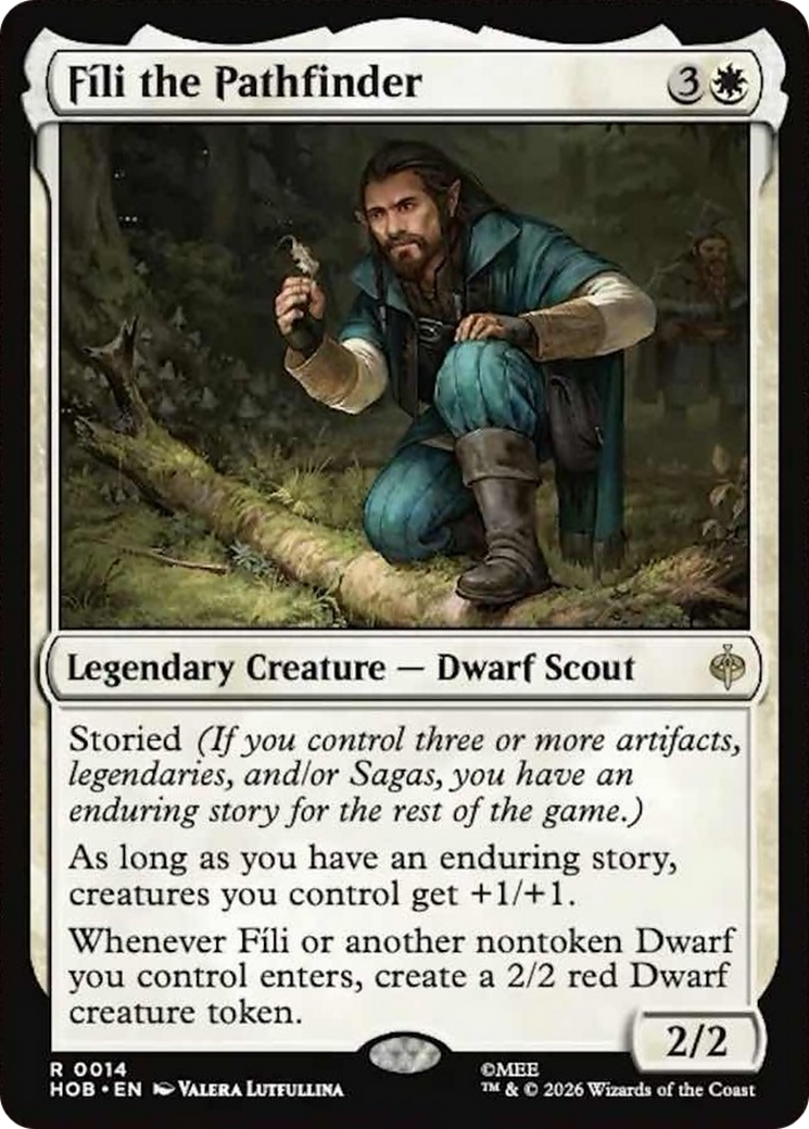 Fili the Pathfinder - Rare Legendary Creature — Dwarf Scout card from The Hobbit