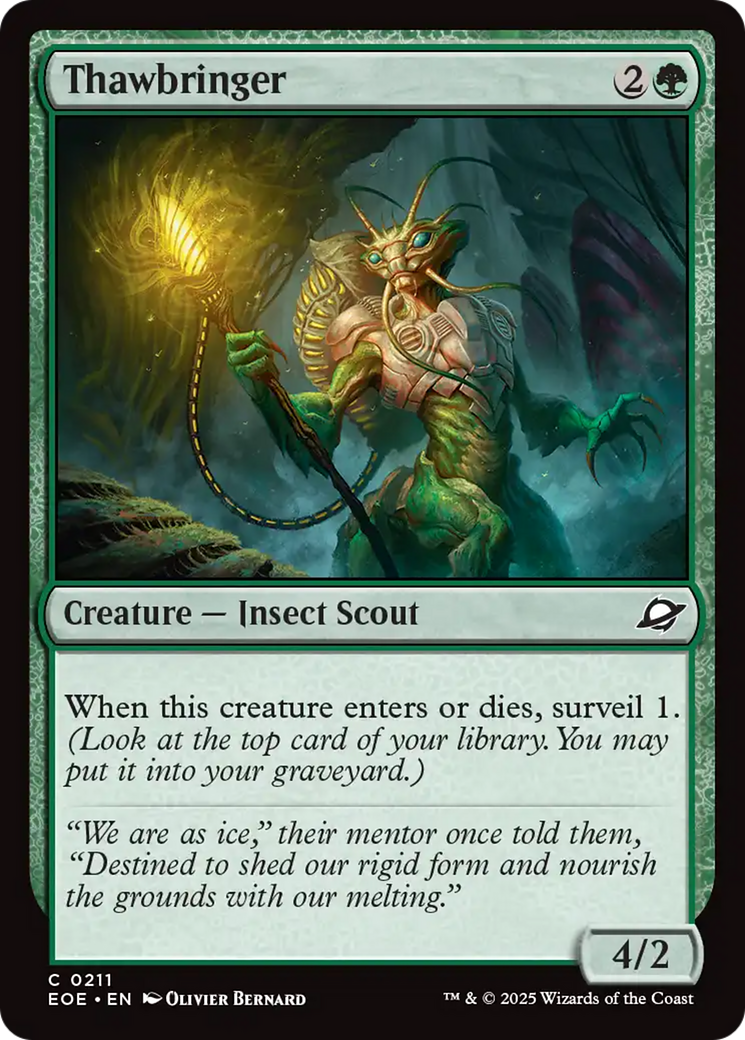 Thawbringer - Common Creature — Insect Scout card from Edge of Eternities