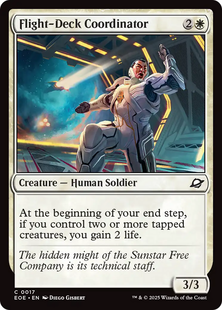 Flight-Deck Coordinator - Common Creature — Human Soldier card from Edge of Eternities