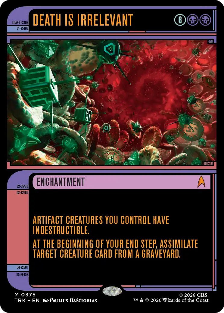Death Is Irrelevant - Mythic Enchantment card from Star Trek