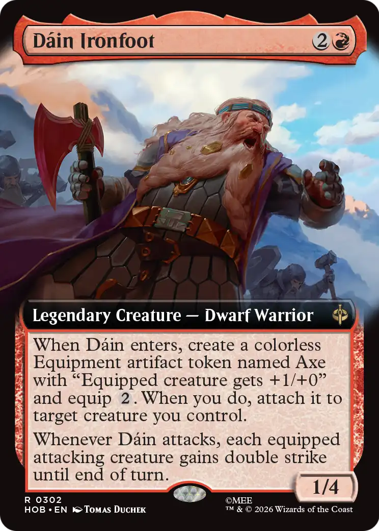 Dáin Ironfoot - Rare Legendary Creature — Dwarf Warrior card from The Hobbit