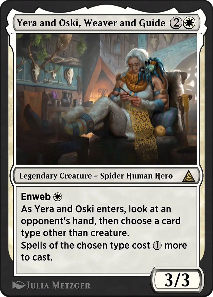 Arachne, Psionic Weaver - Rare Legendary Creature — Spider Human Hero card from Through the Omenpaths