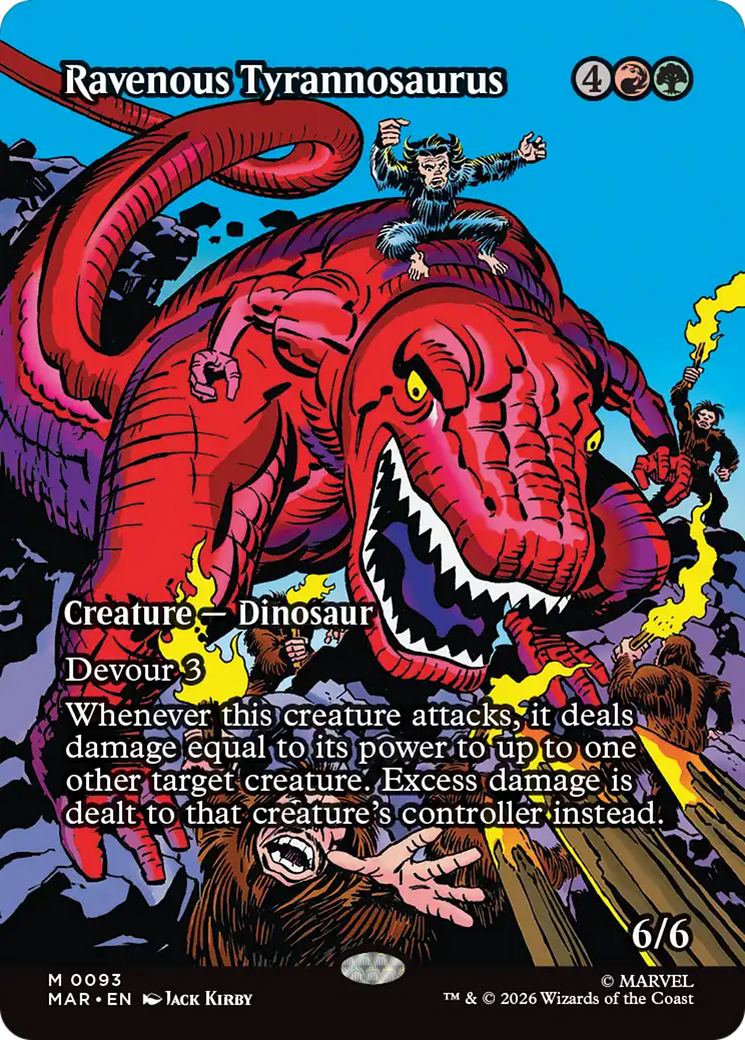 Ravenous Tyrannosaurus - Mythic Creature — Dinosaur card from Marvel Universe