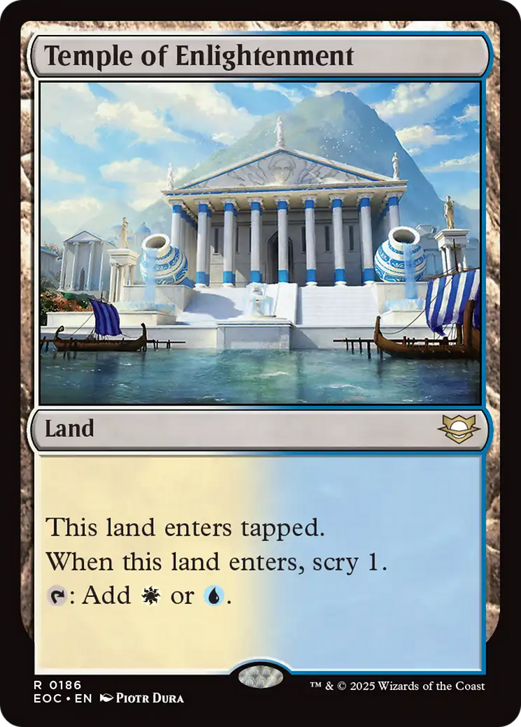 Temple of Enlightenment - Rare Land card from Edge of Eternities Commander