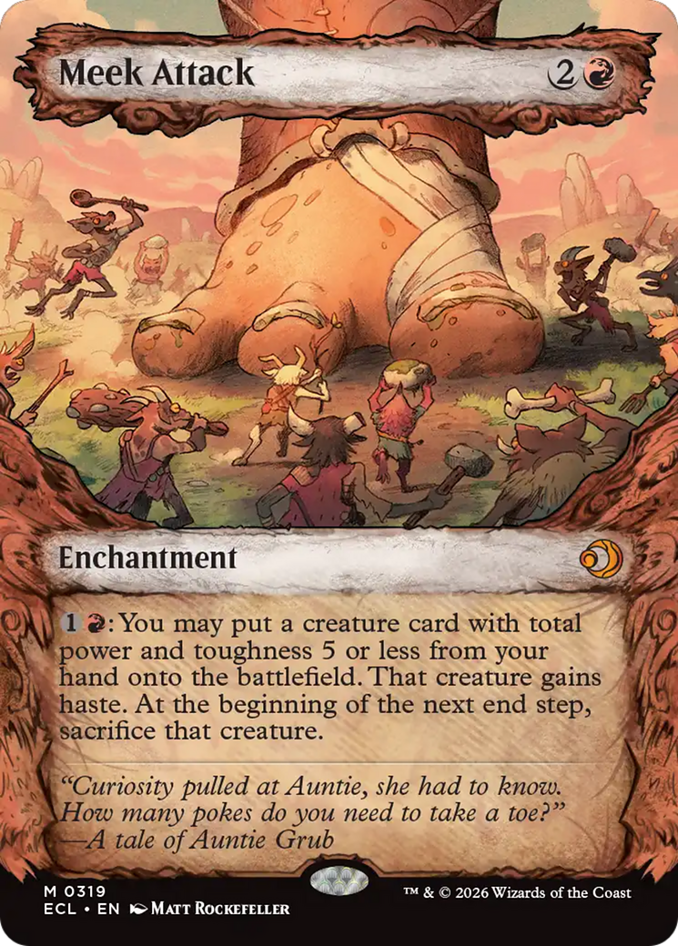 Meek Attack - Mythic Enchantment card from Lorwyn Eclipsed