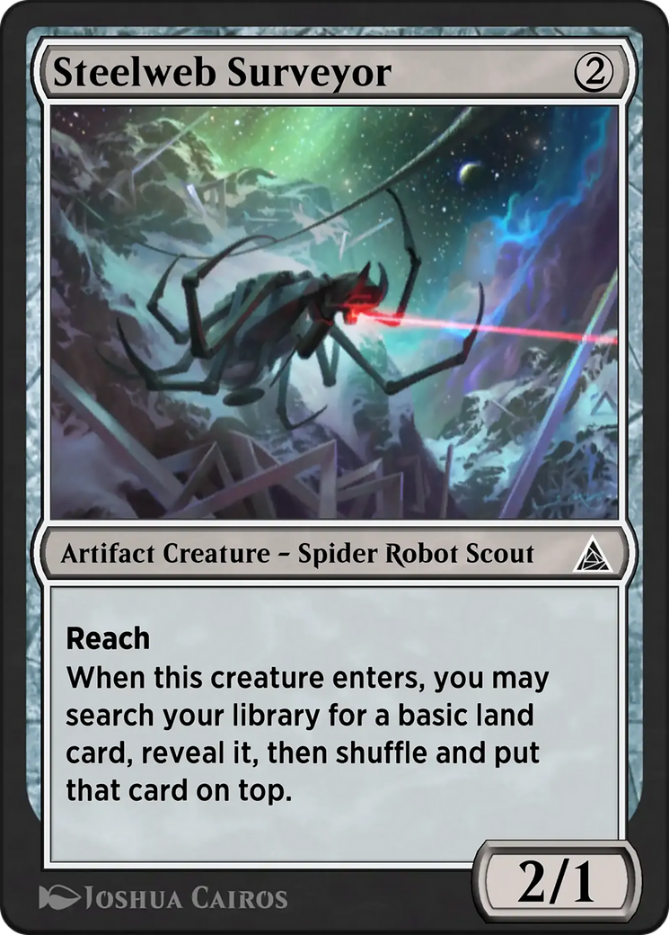 Spider-Bot - Common Artifact Creature — Spider Robot Scout card from Through the Omenpaths