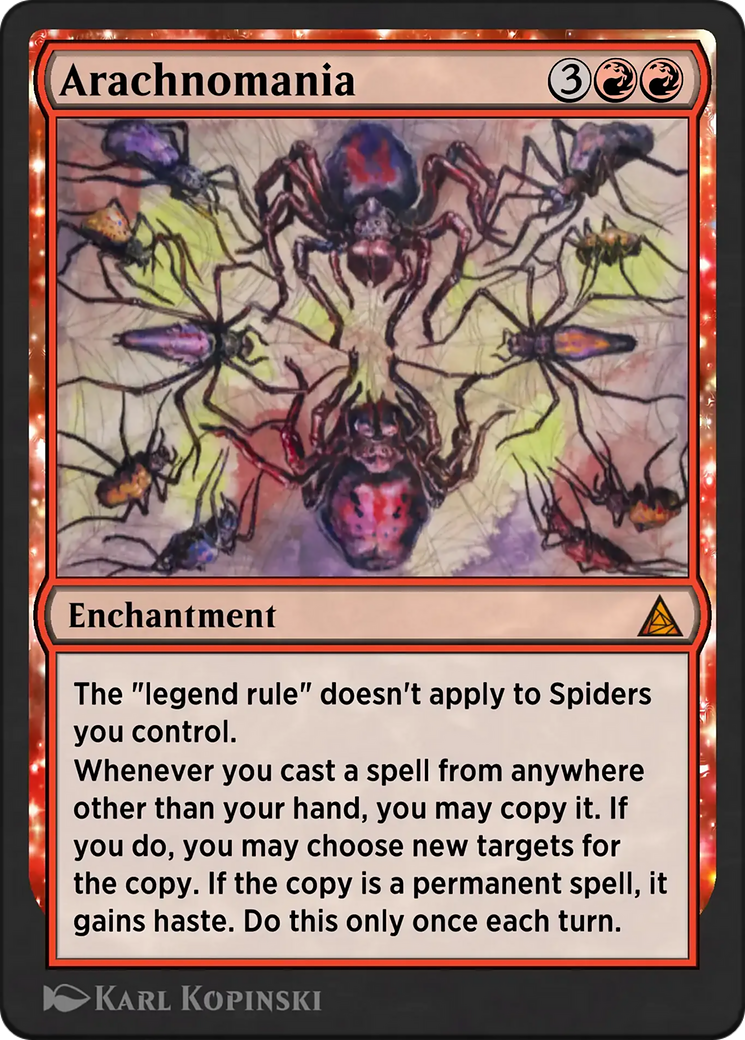 Spider-Verse - Mythic Enchantment card from Through the Omenpaths