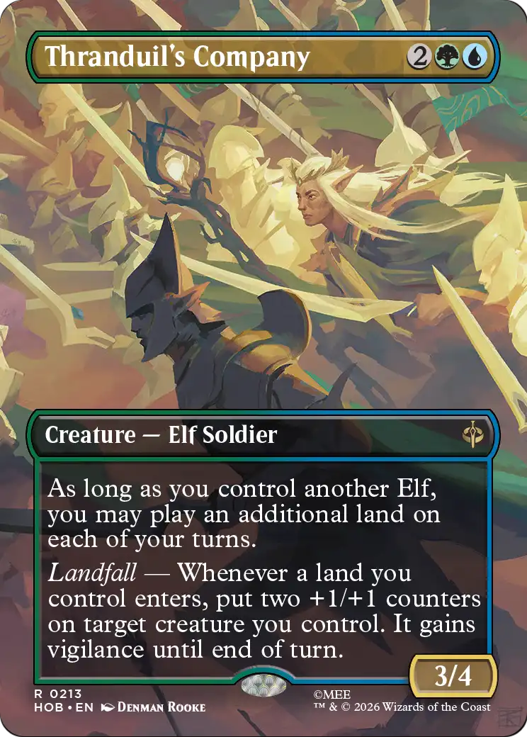 Thranduil's Company - Rare Creature — Elf Soldier card from The Hobbit