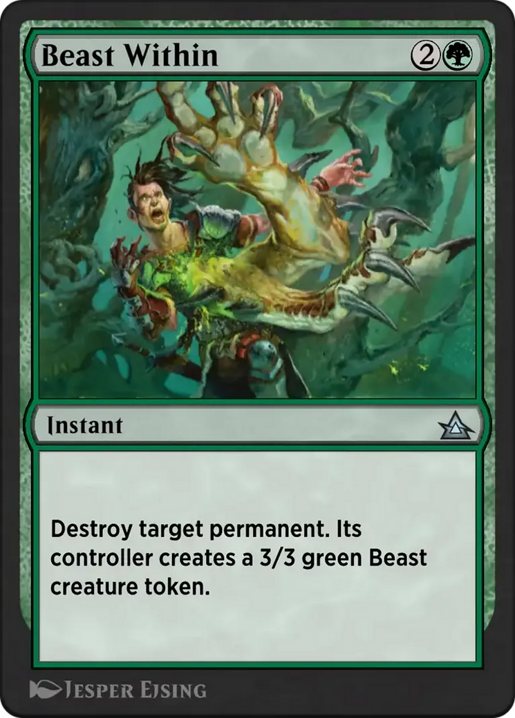 Beast Within - Uncommon Instant card from Through the Omenpaths Bonus Sheet