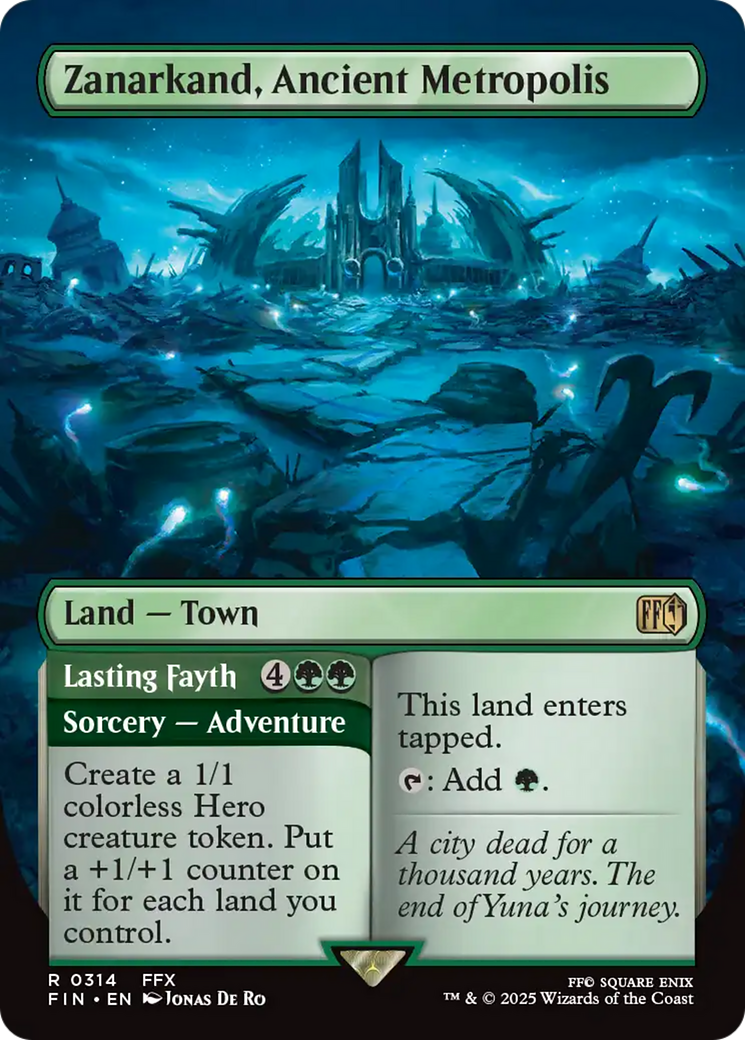 Zanarkand, Ancient Metropolis // Lasting Fayth - Rare Land — Town card from Final Fantasy