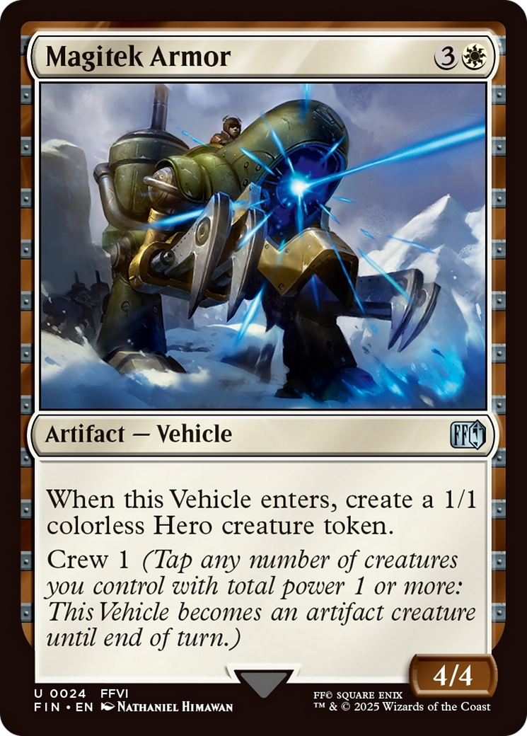 Magitek Armor - Uncommon Artifact — Vehicle card from Final Fantasy