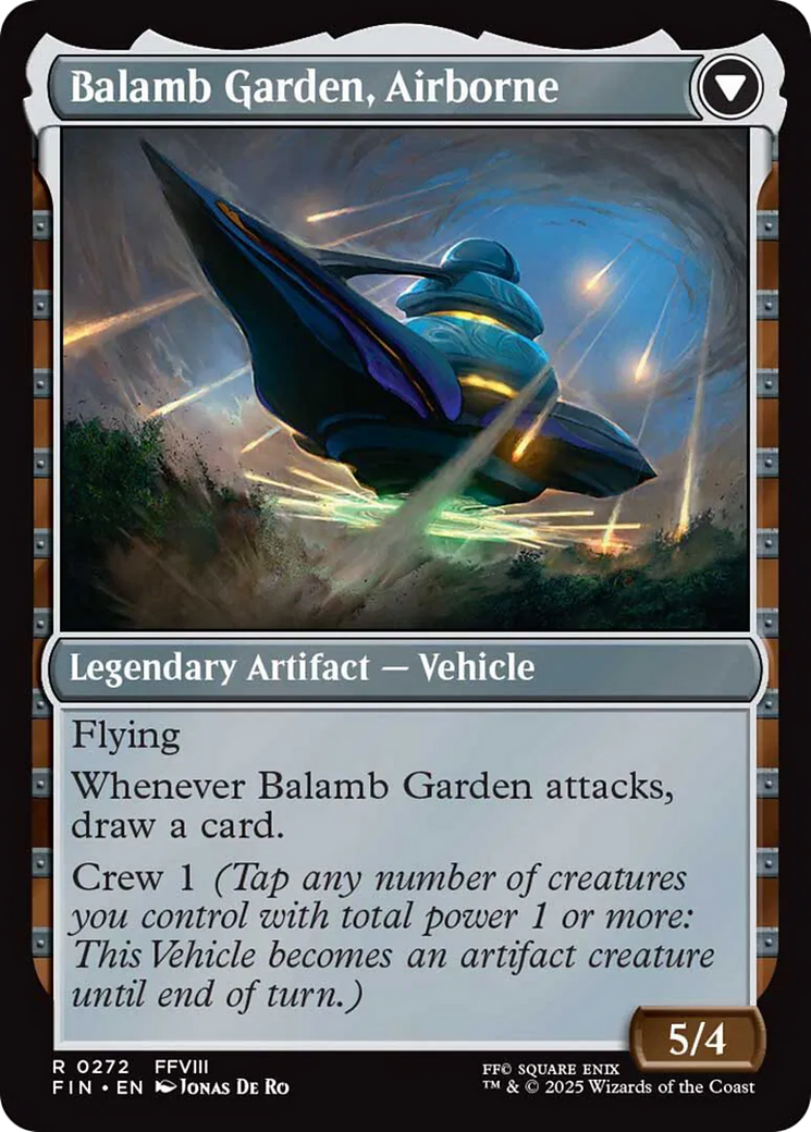 Back face of Balamb Garden, SeeD Academy // Balamb Garden, Airborne - Land — Town card