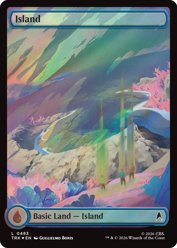 Island - Common Basic Land — Island card from Star Trek
