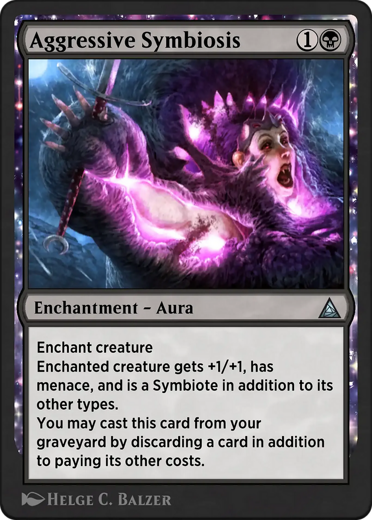 Alien Symbiosis - Uncommon Enchantment — Aura card from Through the Omenpaths