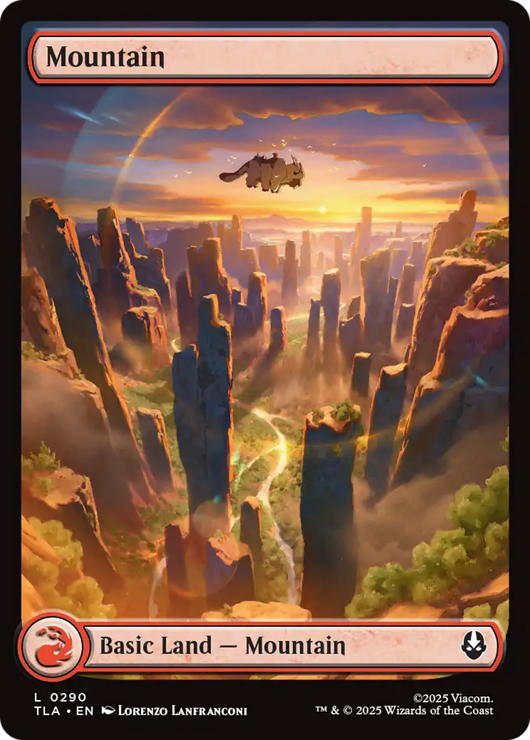 Mountain - Common Basic Land — Mountain card from Avatar: The Last Airbender