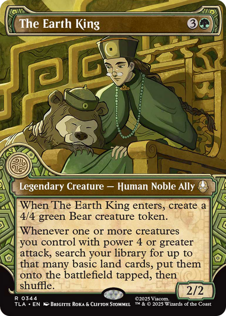 The Earth King - Rare Legendary Creature — Human Noble Ally card from Avatar: The Last Airbender