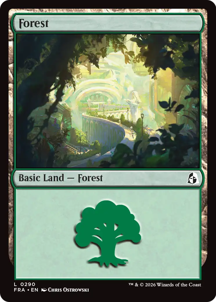 Forest - Common Basic Land — Forest card from Reality Fracture