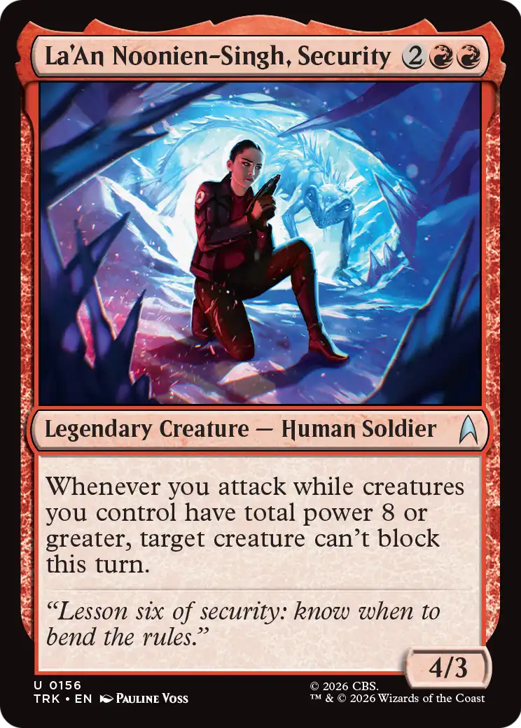 La'An Noonien-Singh, Security - Uncommon Legendary Creature — Human Soldier card from Star Trek