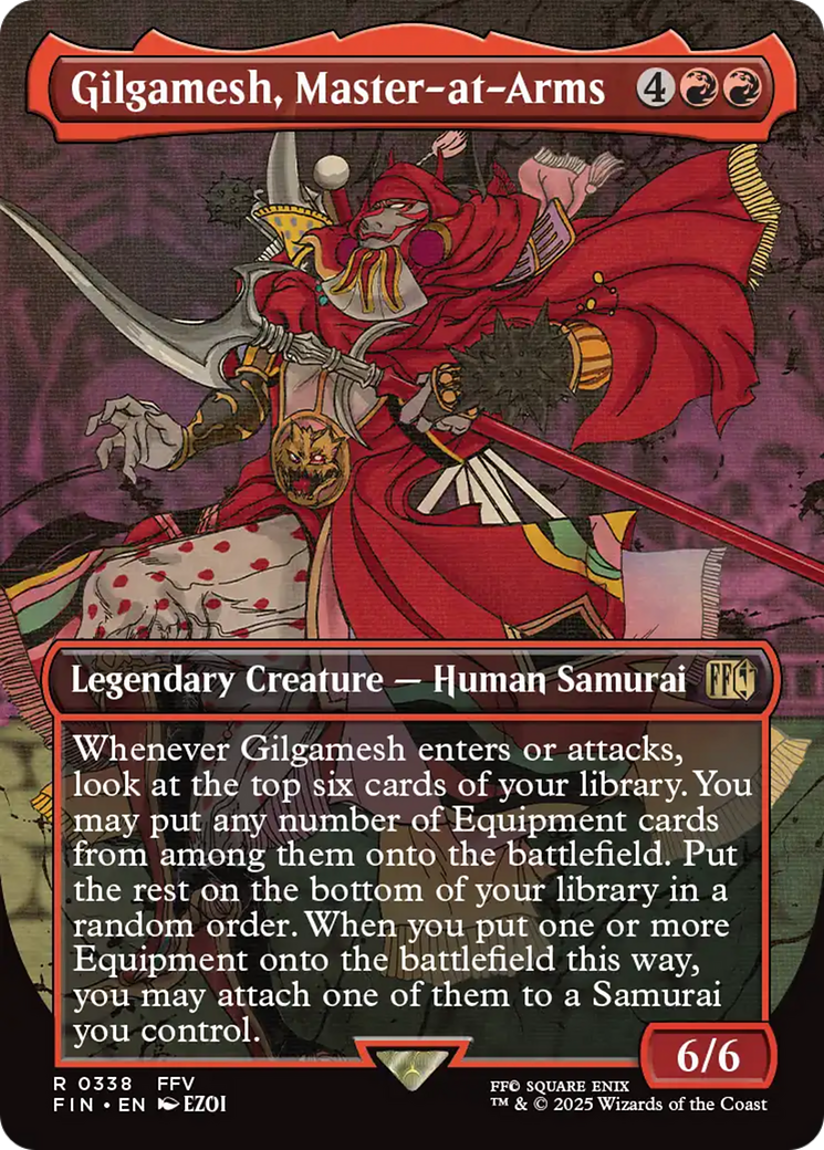 Gilgamesh, Master-at-Arms - Rare Legendary Creature — Human Samurai card from Final Fantasy