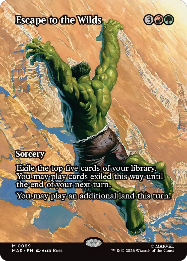Escape to the Wilds - Mythic Sorcery card from Marvel Universe