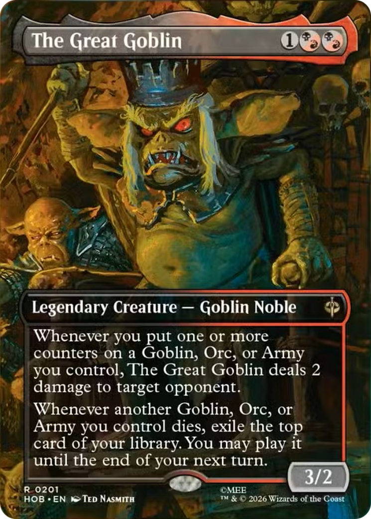 The Great Goblin - Rare Legendary Creature — Goblin Noble card from The Hobbit