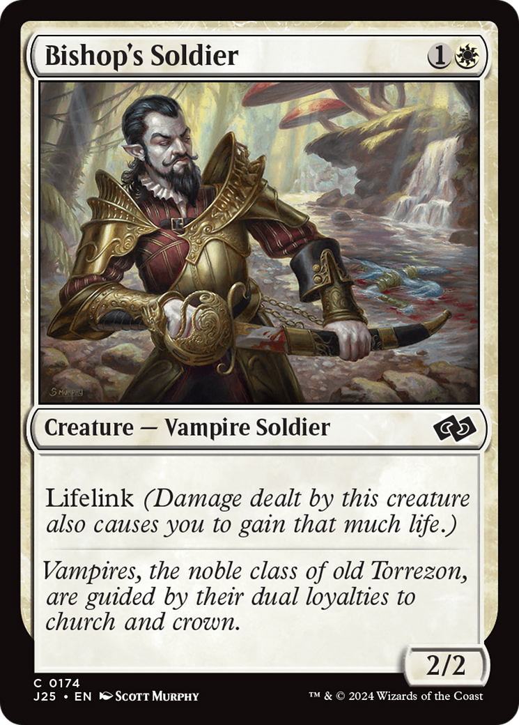 Bishop's Soldier - Common Creature — Vampire Soldier card from Foundations Jumpstart