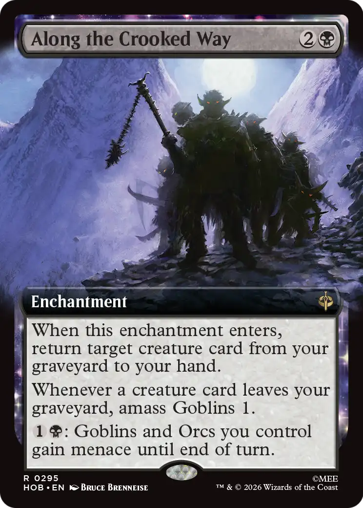 Along the Crooked Way - Rare Enchantment card from The Hobbit