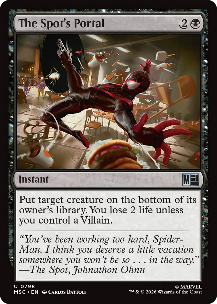 The Spot's Portal - Uncommon Instant card from Marvel Super Heroes Commander