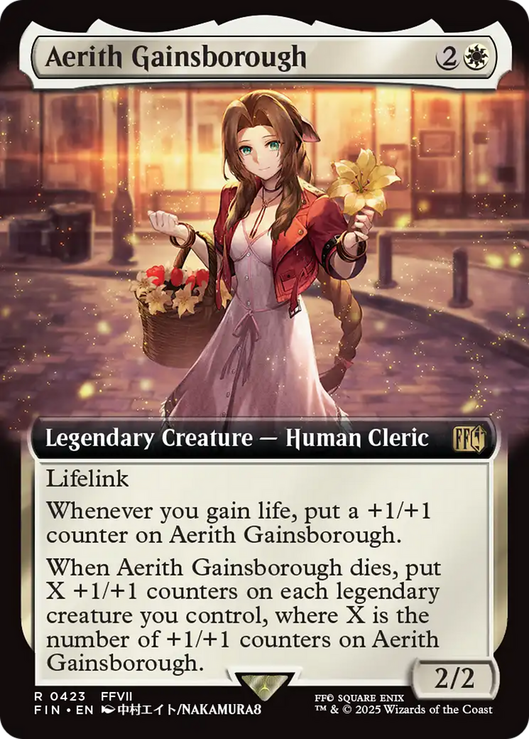 Aerith Gainsborough - Rare Legendary Creature — Human Cleric card from Final Fantasy