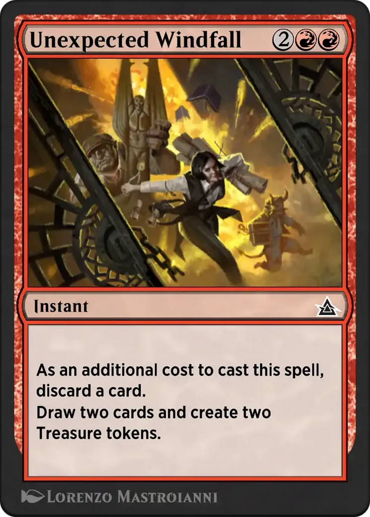 Unexpected Windfall - Common Instant card from Through the Omenpaths Bonus Sheet