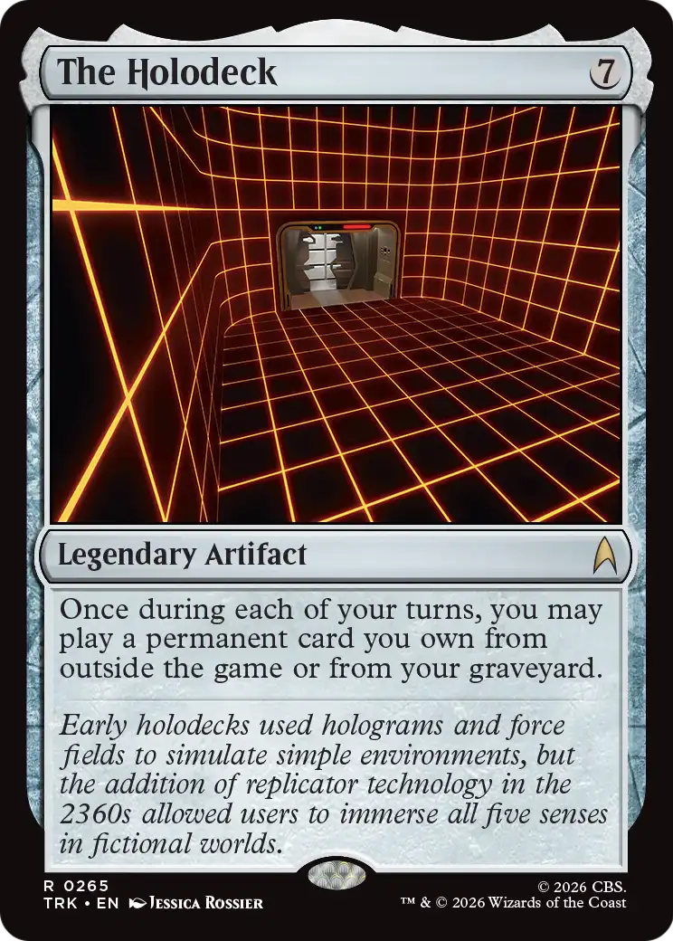 The Holodeck - Rare Legendary Artifact card from Star Trek