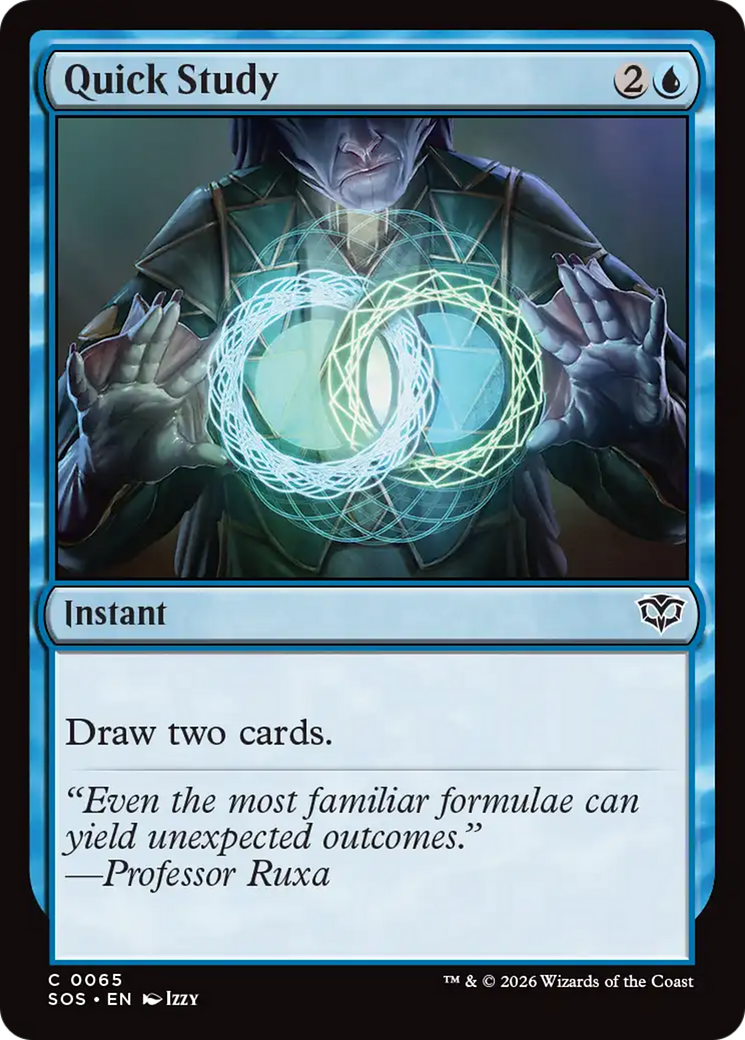 Quick Study - Common Instant card from Secrets of Strixhaven