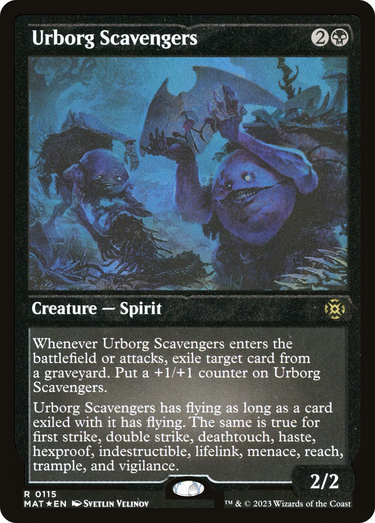Urborg Scavengers - Rare Creature — Spirit card from March of the Machine: The Aftermath