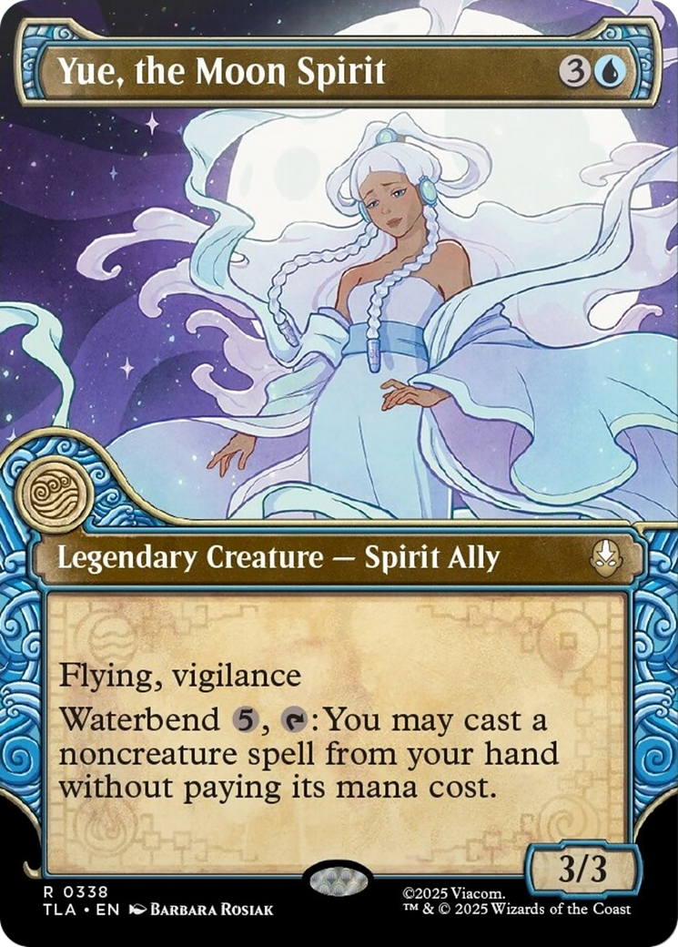 Yue, the Moon Spirit - Rare Legendary Creature — Spirit Ally card from Avatar: The Last Airbender