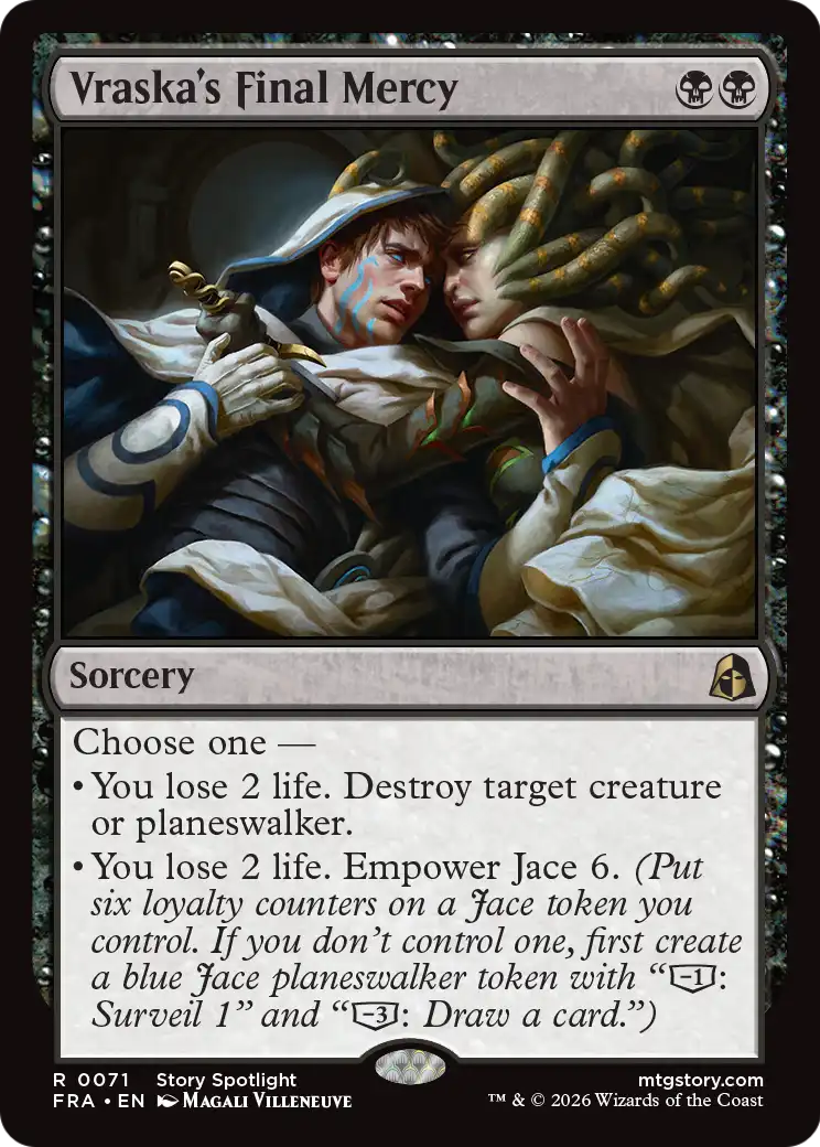 Vraska's Final Mercy - Rare Sorcery card from Reality Fracture