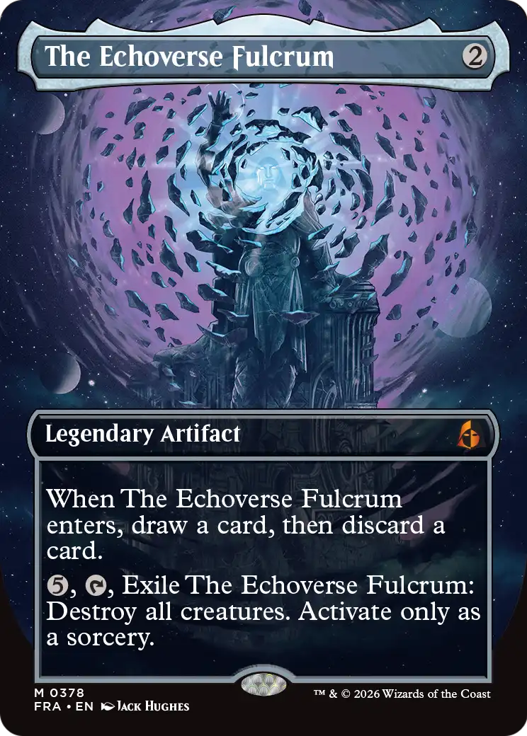 The Echoverse Fulcrum - Mythic Legendary Artifact card from Reality Fracture