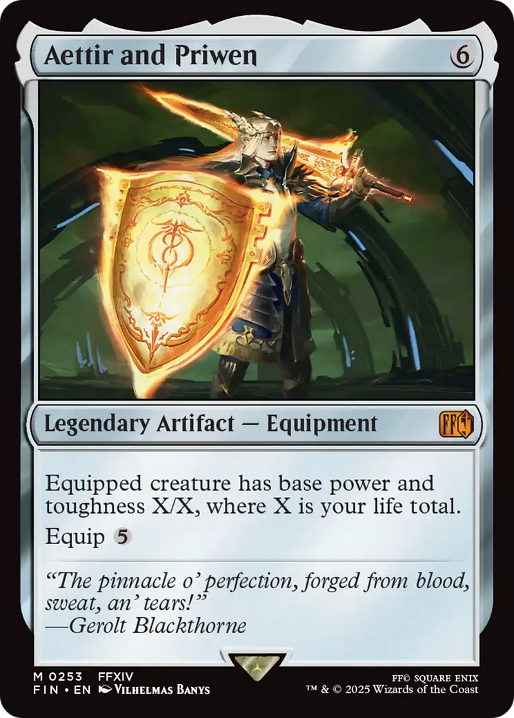 Aettir and Priwen - Mythic Legendary Artifact — Equipment card from Final Fantasy