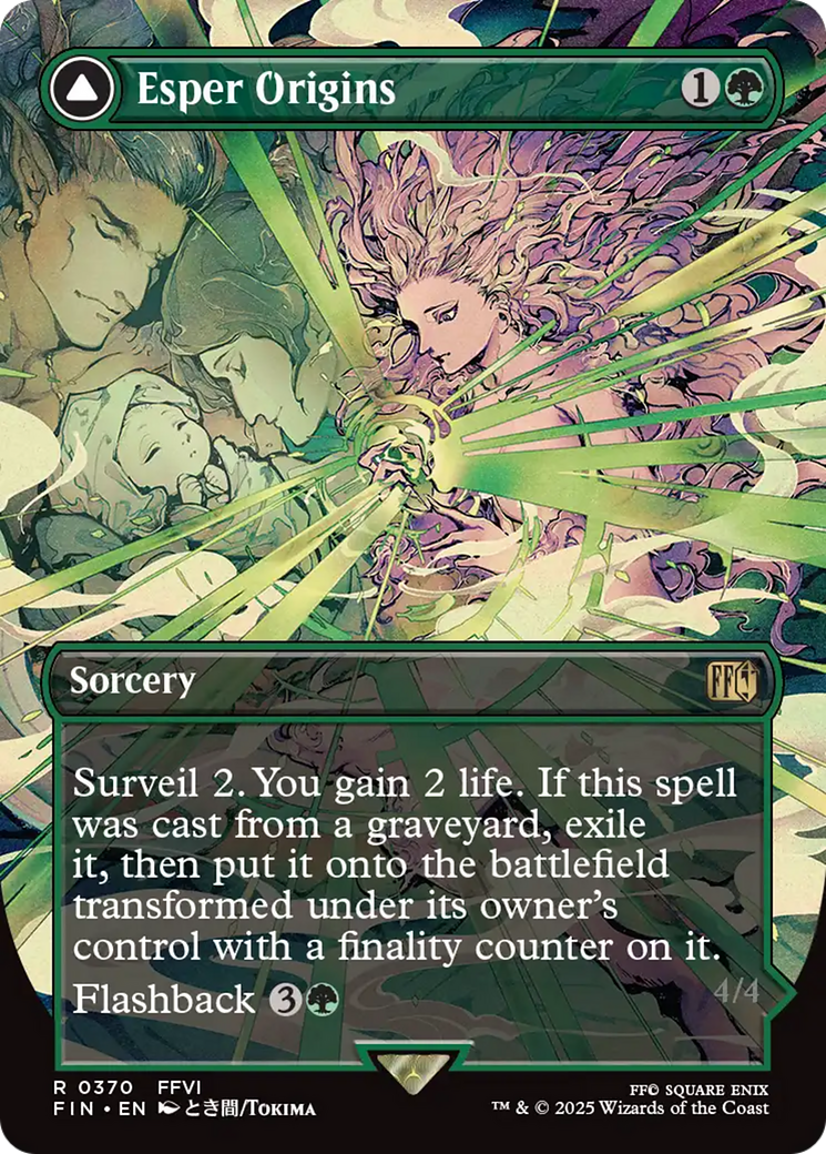 Esper Origins // Summon: Esper Maduin - Rare Enchantment Creature — Saga Elemental card from Final Fantasy