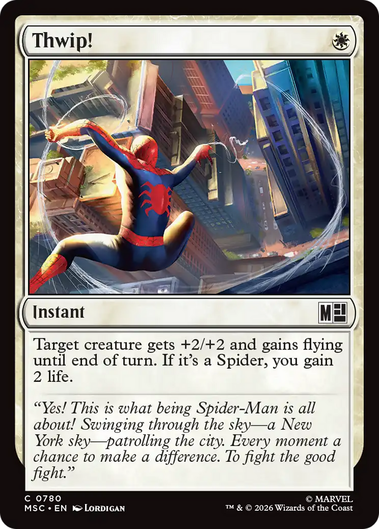 Thwip! - Common Instant card from Marvel Super Heroes Commander