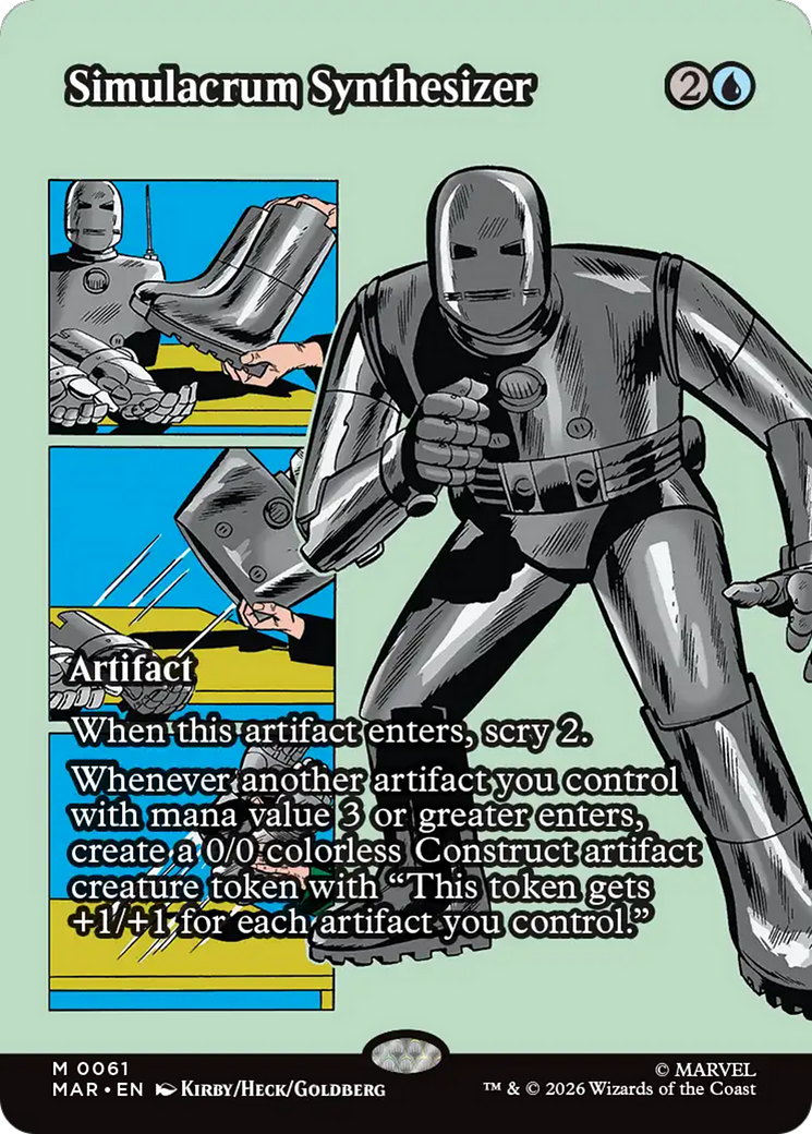 Simulacrum Synthesizer - Mythic Artifact card from Marvel Universe