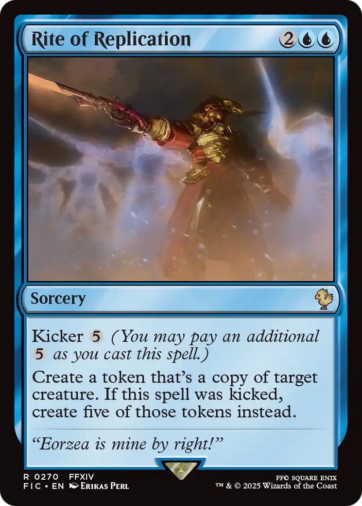 Rite of Replication - Rare Sorcery card from Final Fantasy Commander