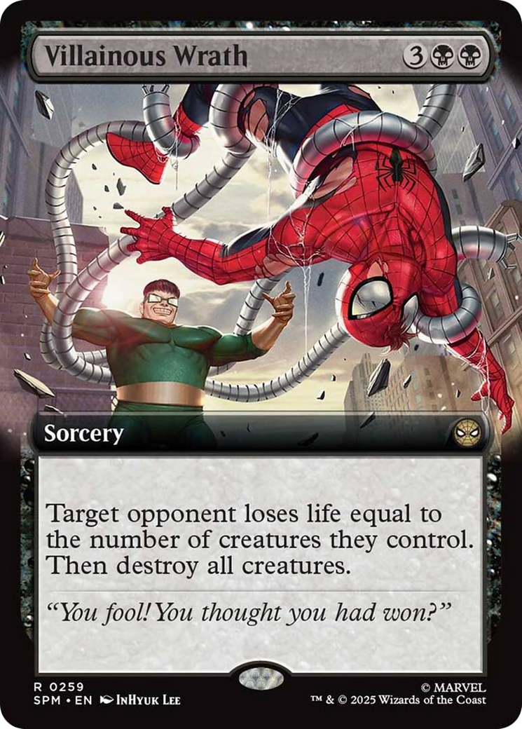 Villainous Wrath - Rare Sorcery card from Marvel's Spider-Man
