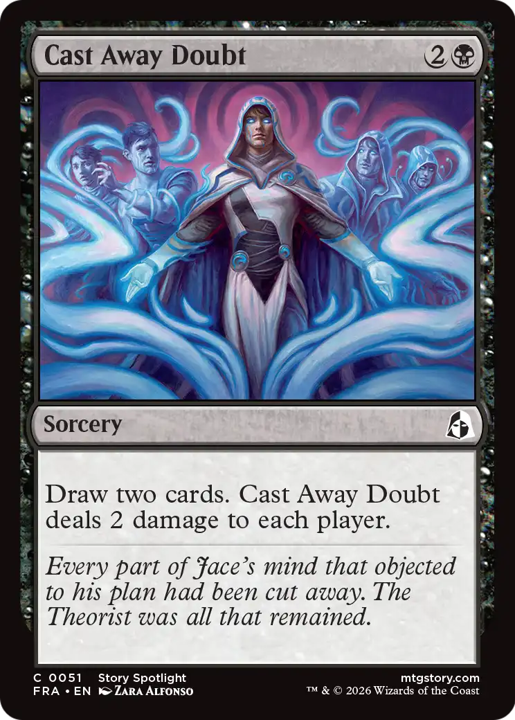 Cast Away Doubt - Common Sorcery card from Reality Fracture