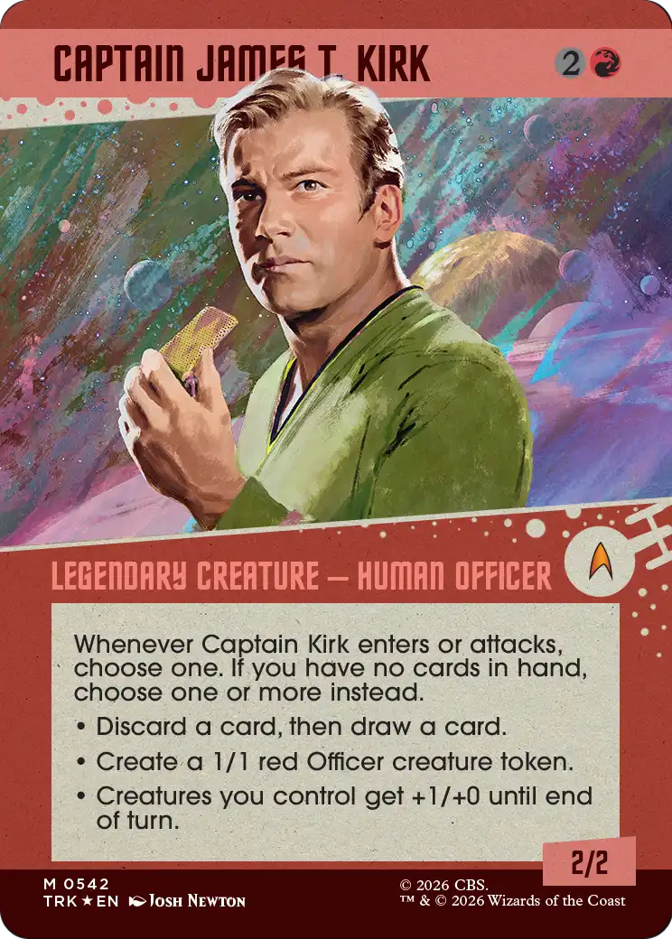 Captain James T. Kirk - Mythic Legendary Creature — Human Officer card from Star Trek